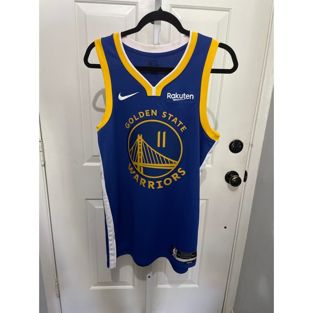 Nike Golden State Warriors Klay Thompson 11 Icon Jersey Blue Mens Medium 44